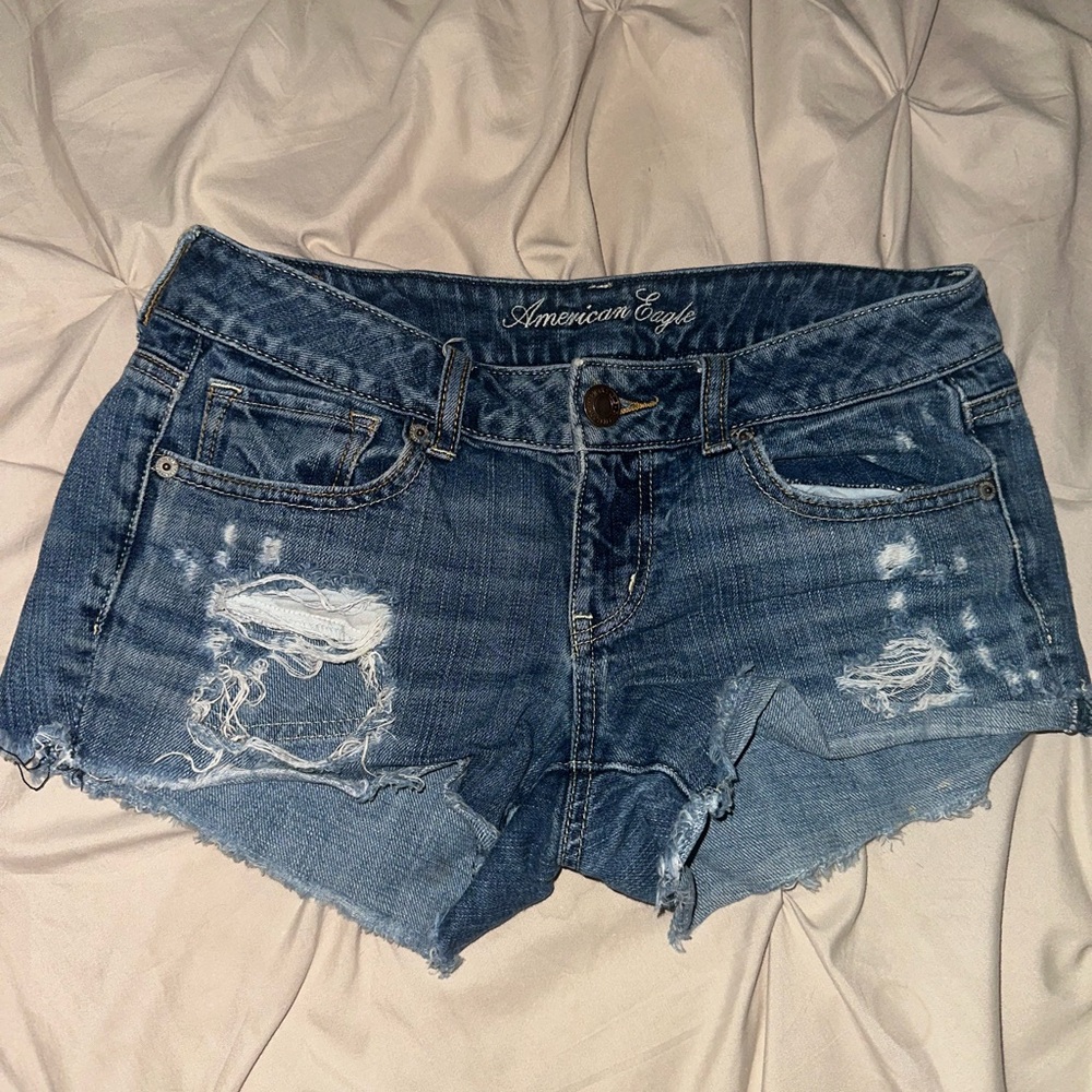 American Eagle Outfitters Women's Blue Denim Shorts